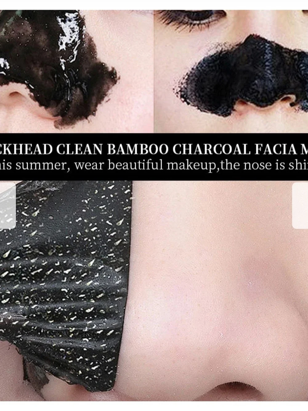 Rozino Black Mask Peel Off Mask Bamboo Charcoal Extract 50g - NEW IN BOX